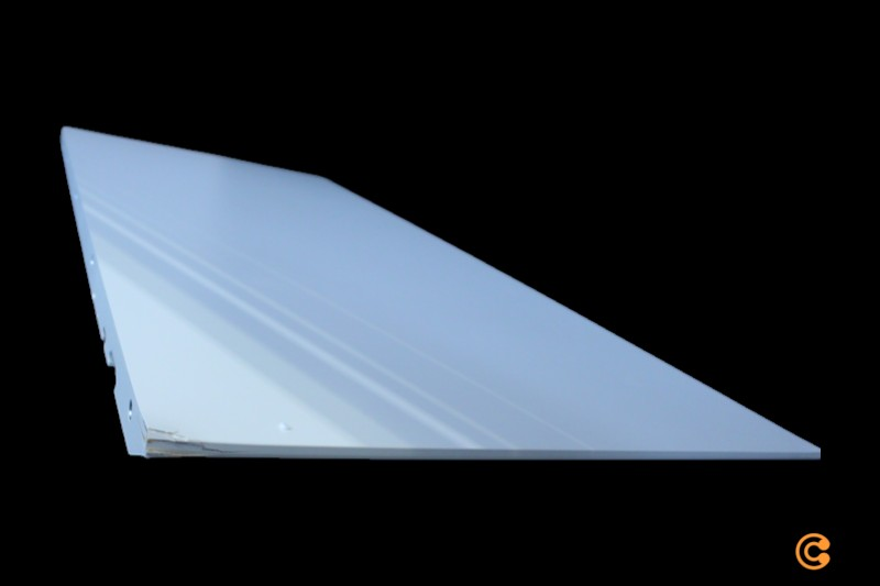 Innfelld spjaldplata frá Andersen Furniture, B-flokks, fyrir útdraganlegt borð DK10, úr plasti. Sjá texta/mynd.