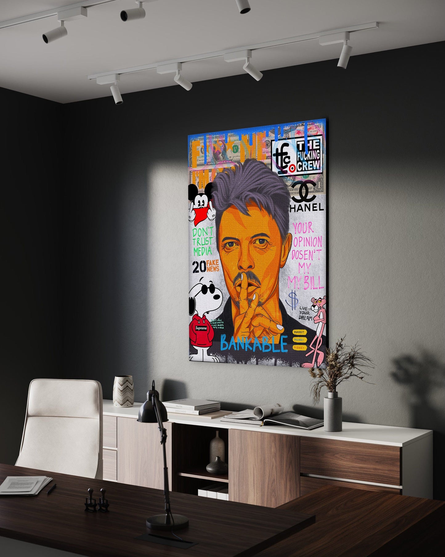 Andy Bowie - Leinwandbild Pop Art