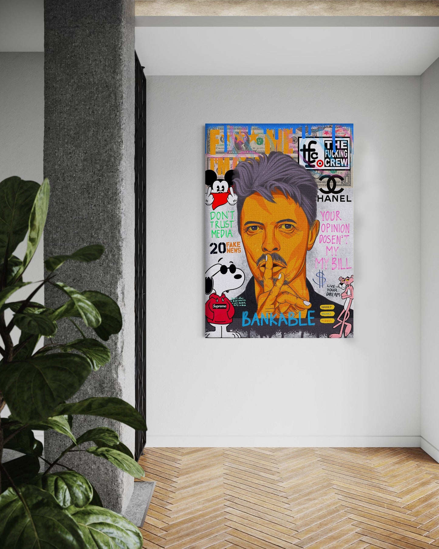 Andy Bowie - Leinwandbild Pop Art