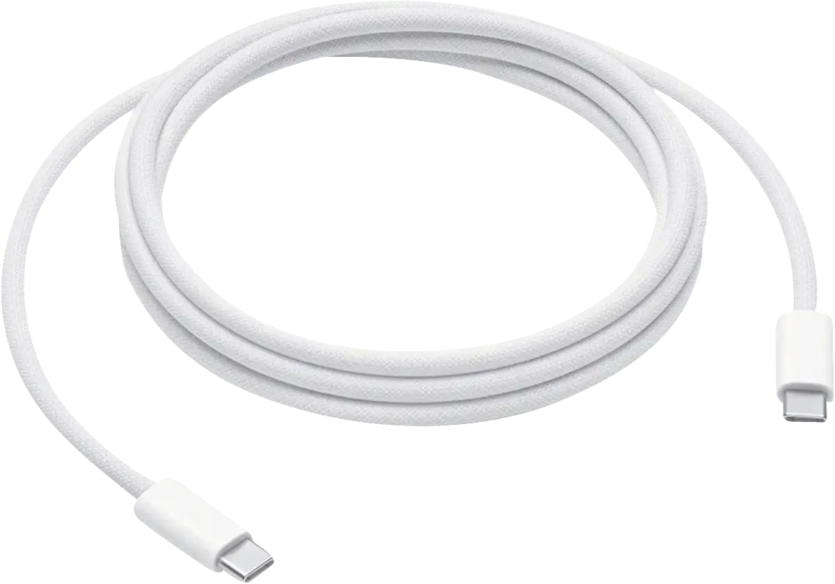 B-lager Apple USB-C snúra, hleðslusnúra, 240W, fléttuð, 2m hleðslusnúra, farsímasnúra