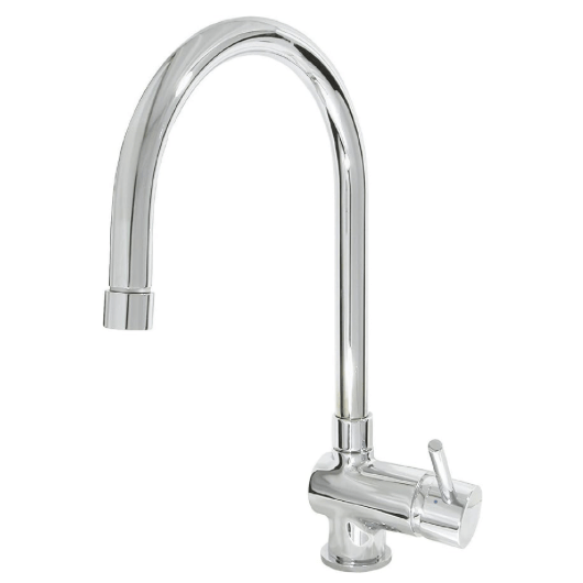 Aqua-Su "Bali" Spültisch-Niederdruck-Einhebelmischer (herausziehbar, chrom)