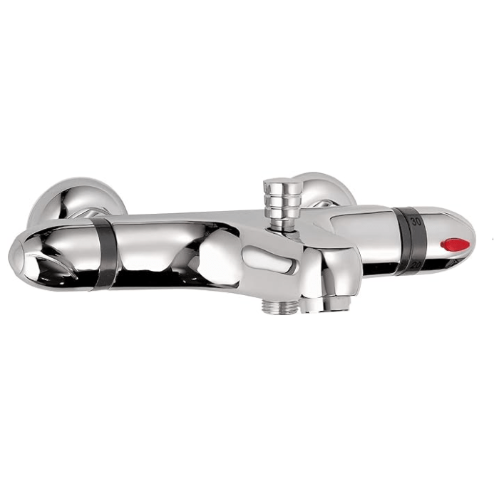 Aqua-Su "Rome" Thermostat-Wannenarmatur (chrom)