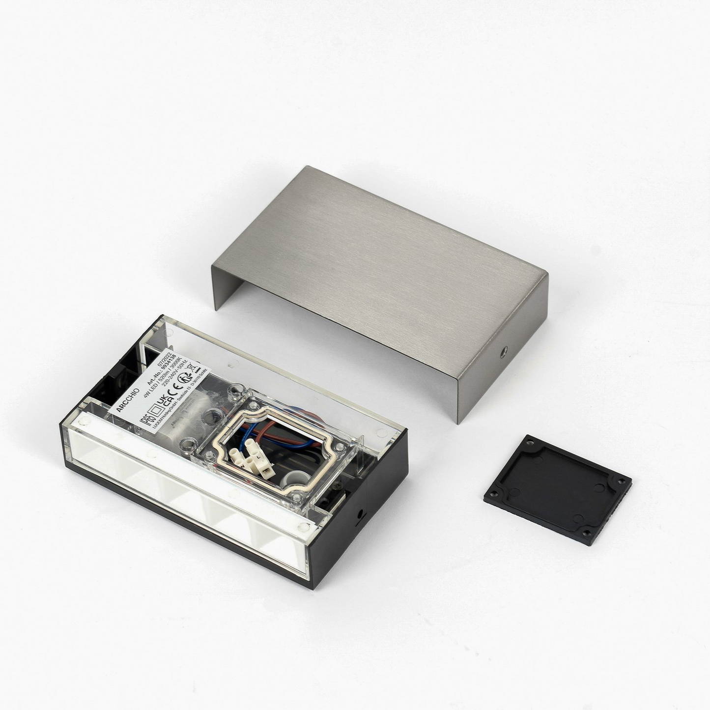 B-flokks Arcchio LED útivegglampi, veggljós Karline, ryðfrítt stál, 530 lm, IP65 lampi/ljós