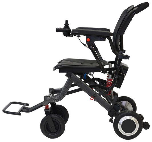 Elektrorollstuhl 250 W Carbon – faltbar, 6 km/h & nur 13,8 kg leicht