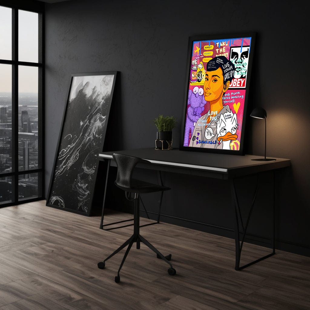 Audrey Hepburn II - Leinwandbild Pop Art