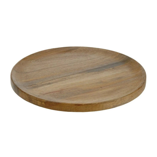 Teller Holzteller Mango Dekoteller Tischdeko Mangoholz Deko Schale Holz Ø 37-38