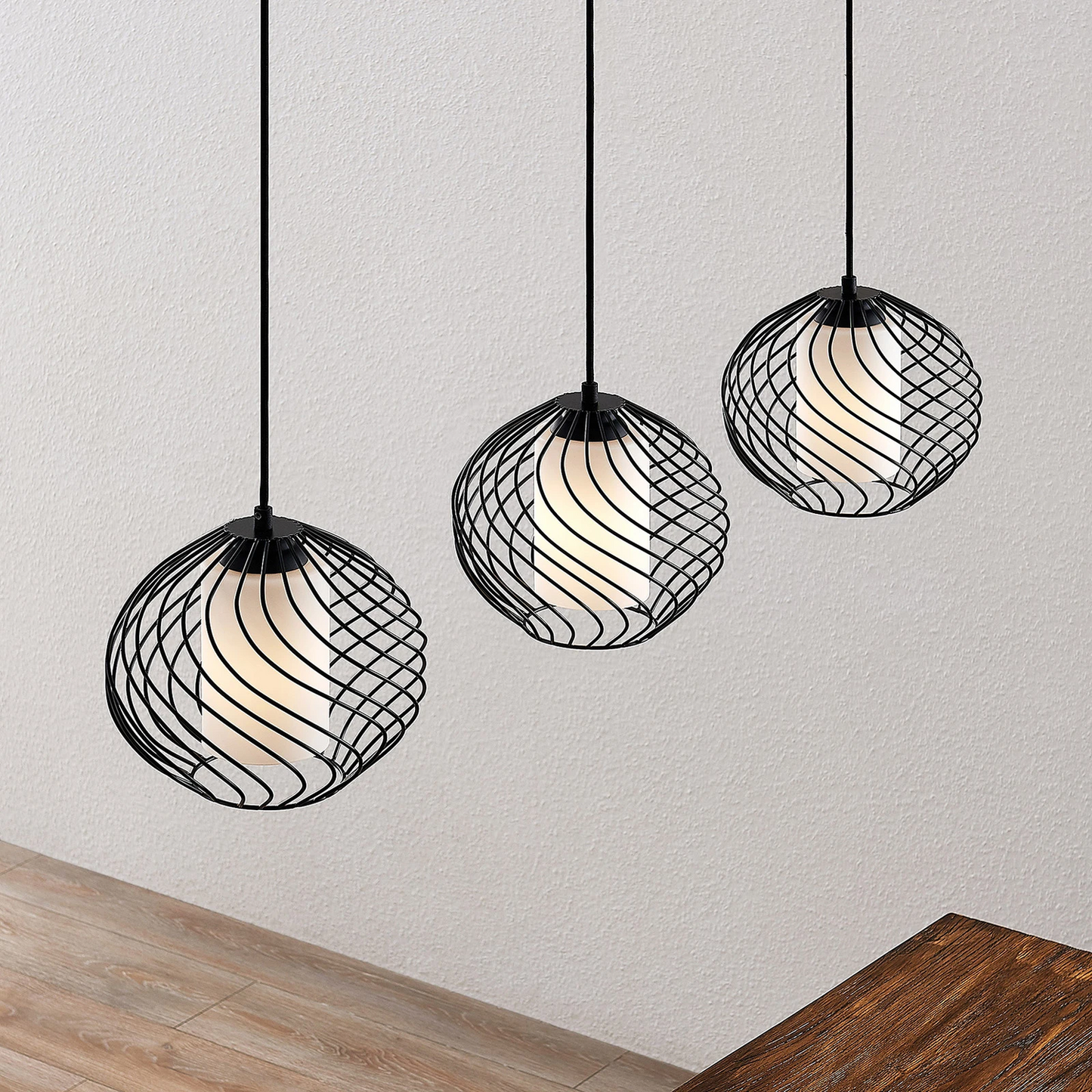 B-stock Lindby Cedrice cage pendant light hanging light ceiling lamp lamp 3 bulbs 0 