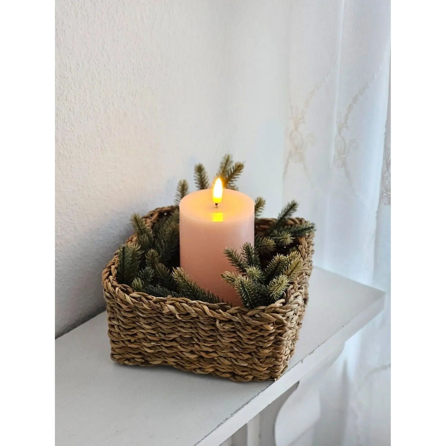 3 Körbe Aufbewahrungskörbe Seegras Korb Dekokorb braun Aufbewahrungskorb 3er Set