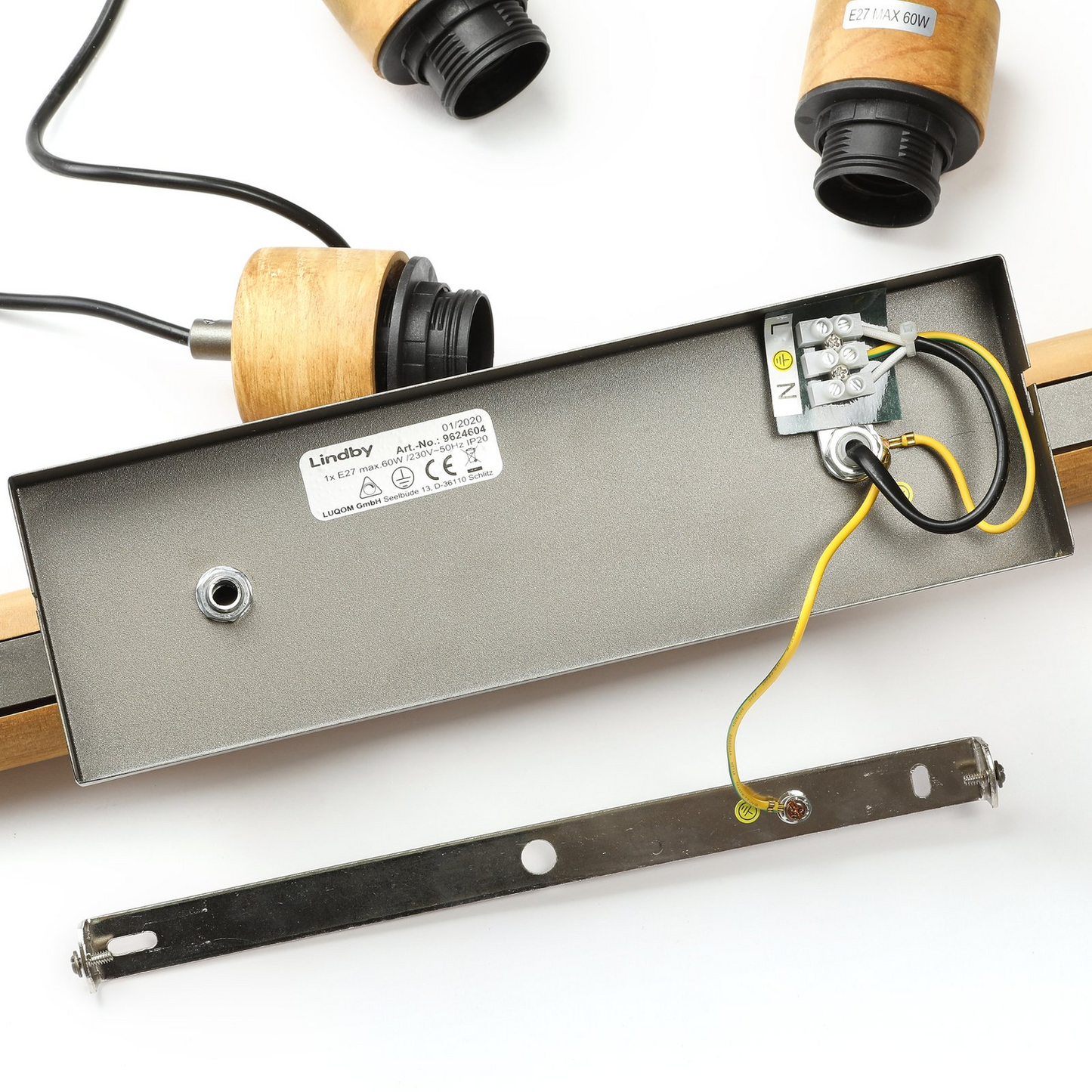 B-grade Lindby Holgar pendant light, ceiling lamp, 3-light, 460 