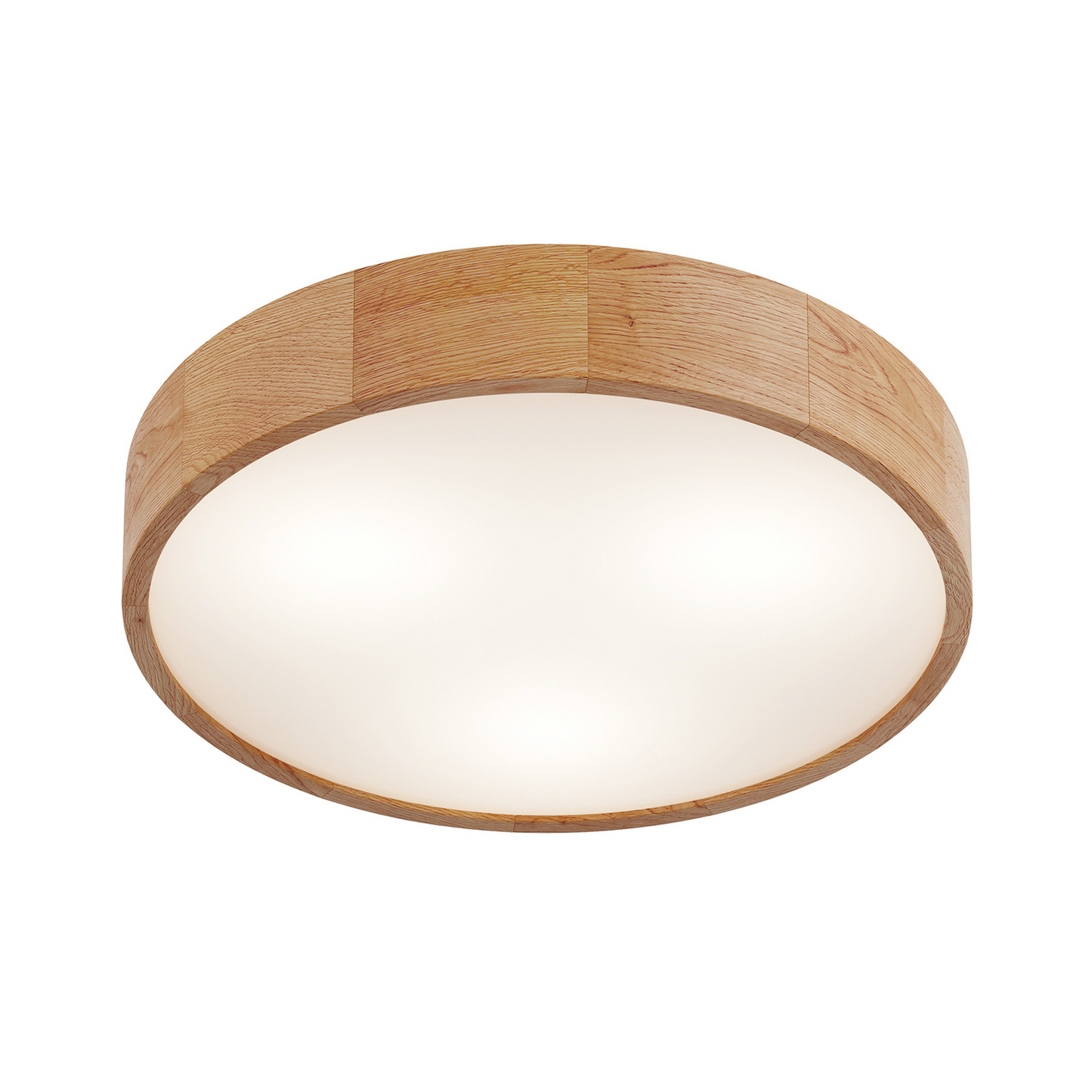 B-flokks Envostar Kerio loftlampi, 47 cm, náttúruleg eikarloftlampi S48 