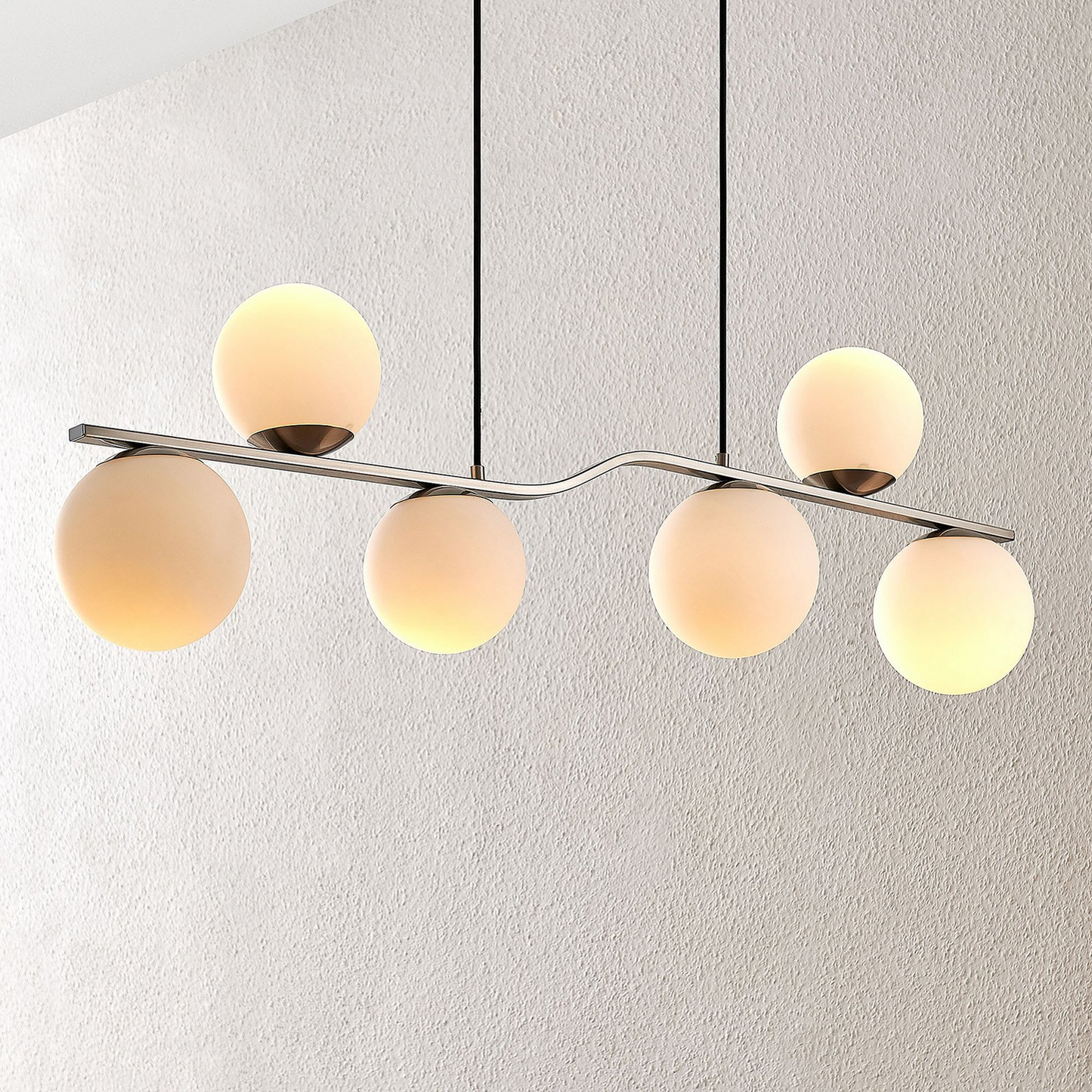 B-grade Lindby Avalyn pendant light, ceiling lamp, hanging lamp, white Nic299