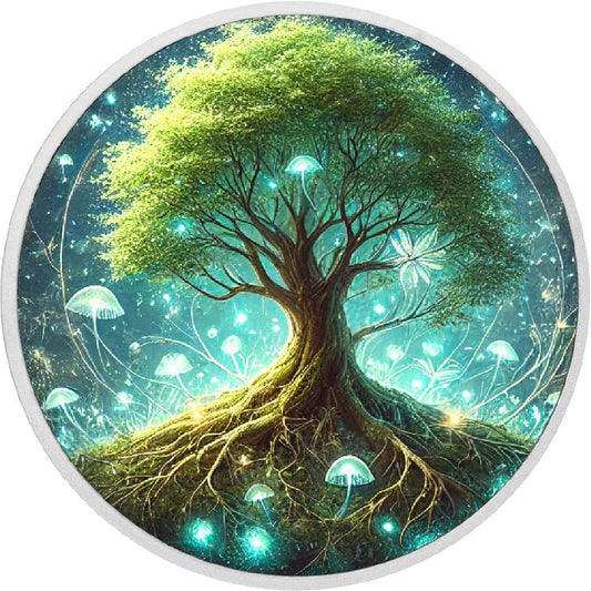 Radiant Tree1oz Silver Coloured Coin