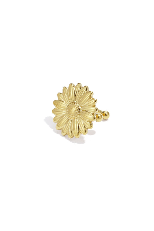 Edelstahl Ohr Manschetten Blume Casual Täglich Einfache Serie frauen schmuck