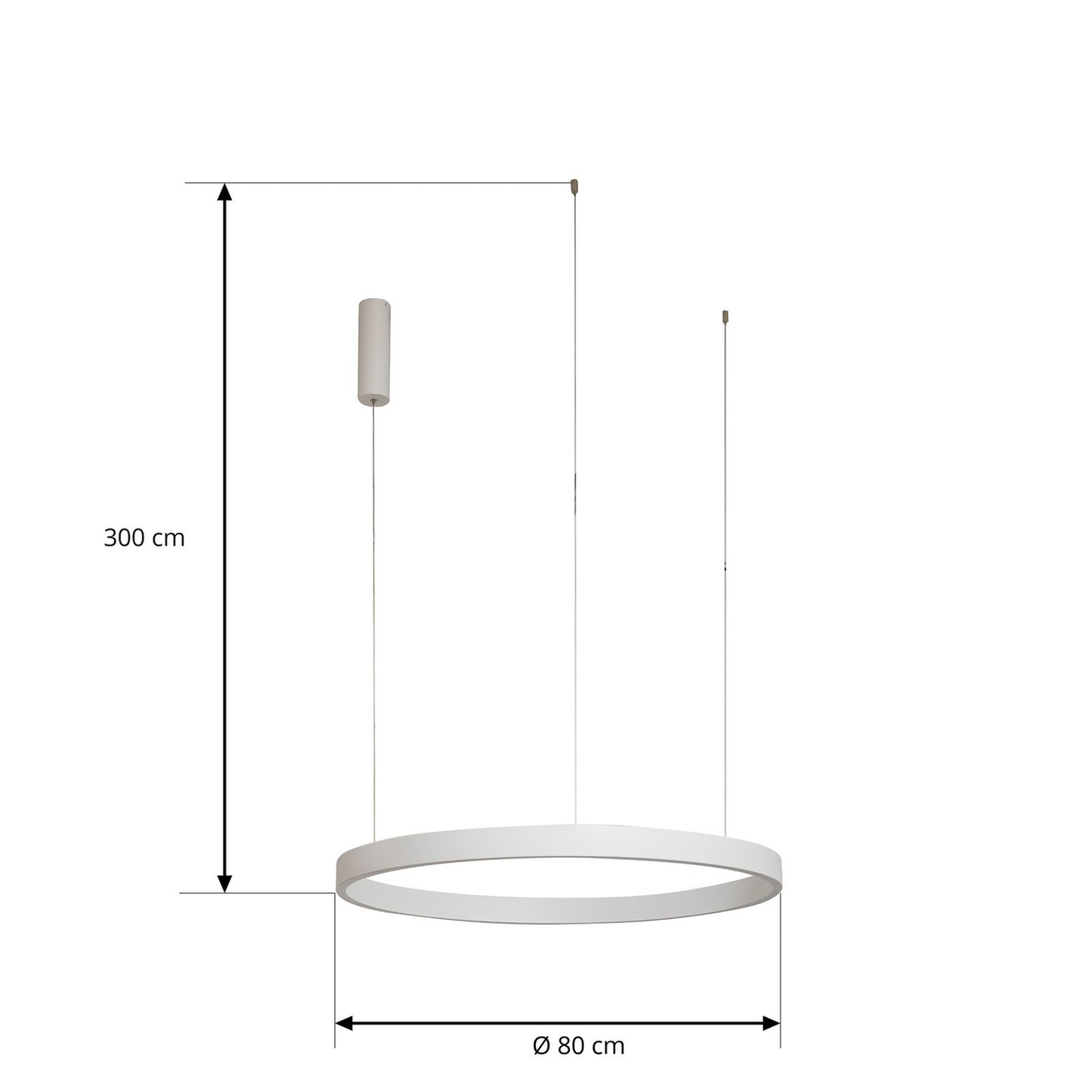 B-lager Arcchio Answin LED hengiljós 49 W hvít hengilampi lampa spot Lic228