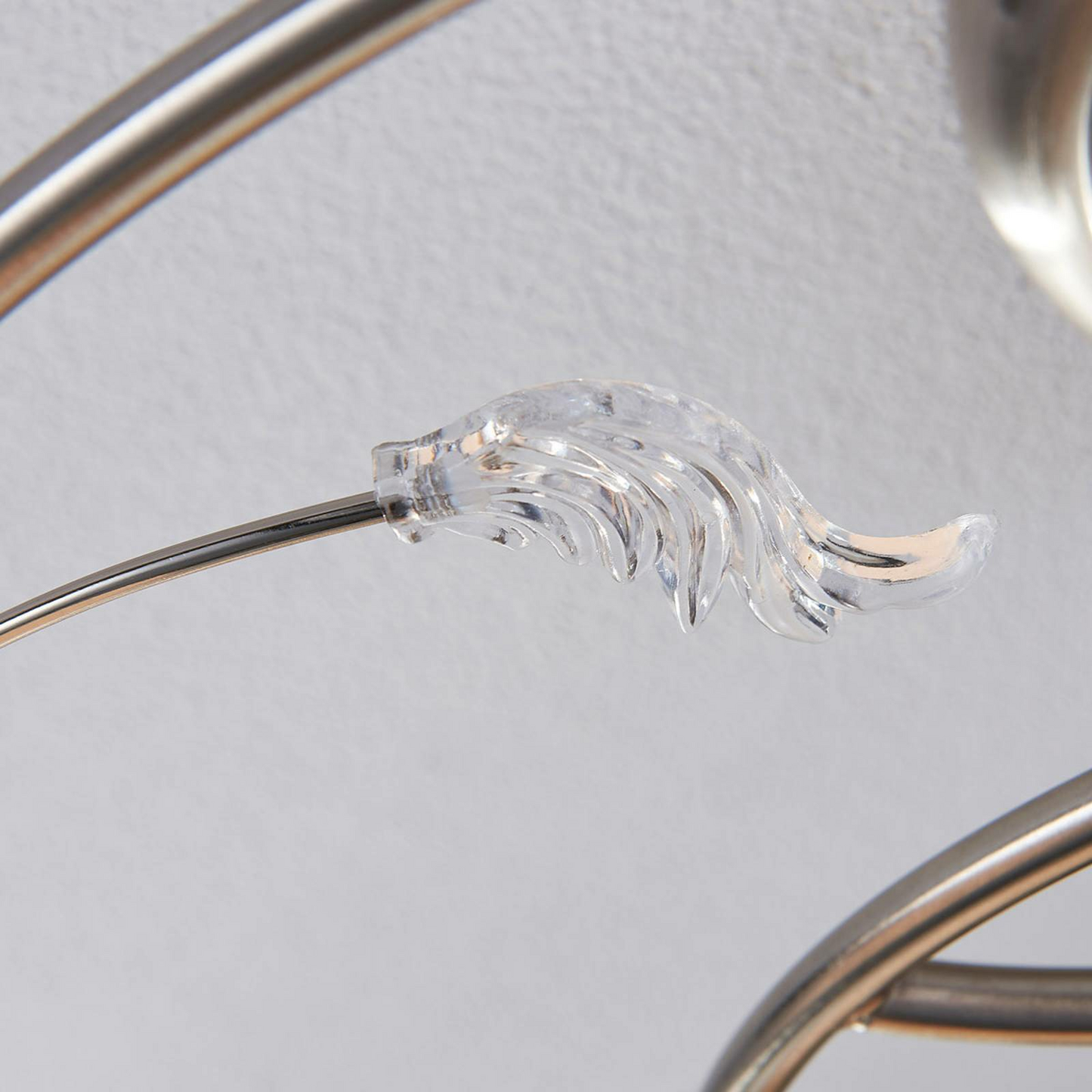 B-Ware Lindby 4 Flammige Deckenlampe Deckenleuchte Leuchte Lampe Svean Glas Silber E315