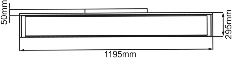 B-lager Brilliant Abie G90320/05 LED spjaldljós 40 W RGBW hvítt LED spjaldljós GALLT