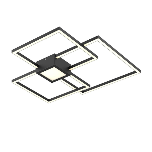 B-grade Lindby Duetto LED ceiling lamp, ceiling light, anthracite, 38 W