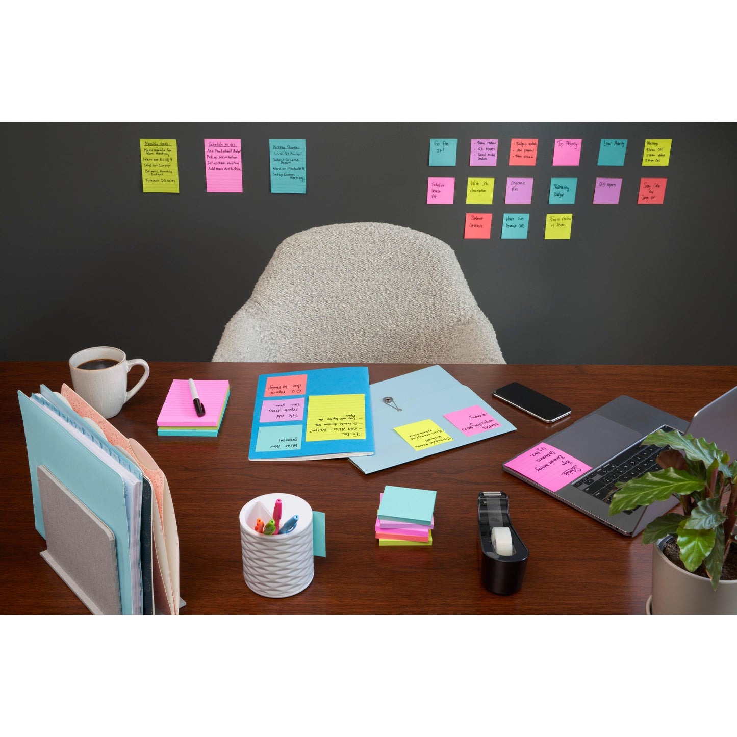 Post-it® Super Sticky Notes, 47,6 mm x 47,6 mm, 90 Blatt/Block, 100% PEFC