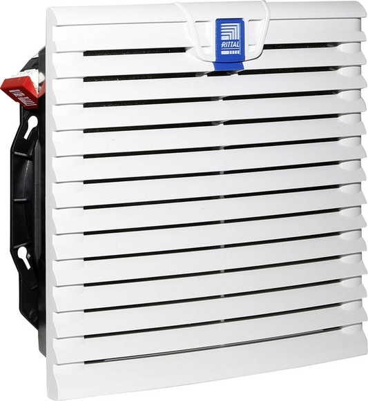 B-Ware Rittal SK 3240.110 Filterlüfter Gehäuselüfter Lüfter Lichtgrau 255 x 255 mm