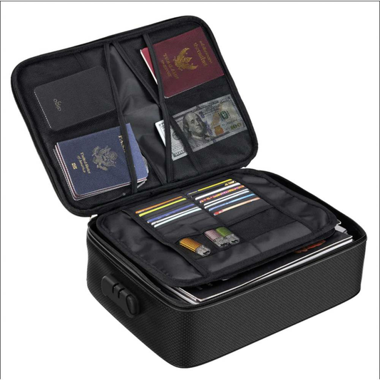 B-flokks Kh Security 370217 stór eldföst skjalataska eldþolin vatnsheld