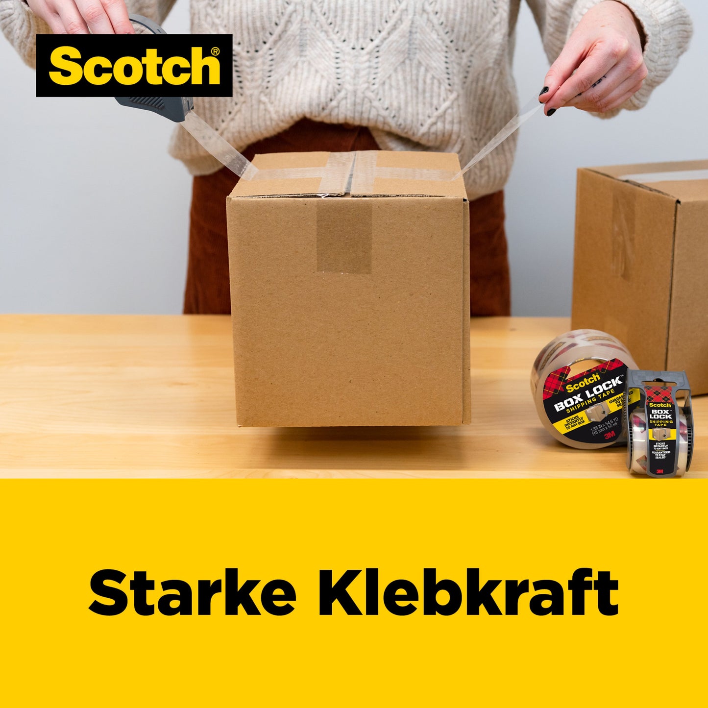Scotch® Box Lock™ Verpackungsklebeband 48 mm x 20,3 m
