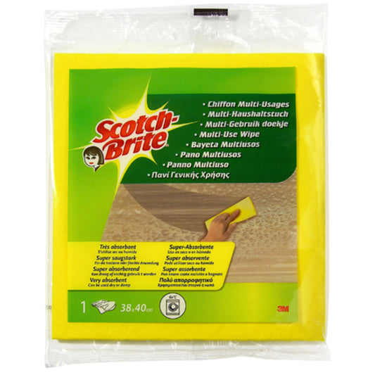 Scotch-Brite™ Allzeck-Tuch W110, 38 x 40 cm, gelb, 1 Stück | Packung (1 Stück)