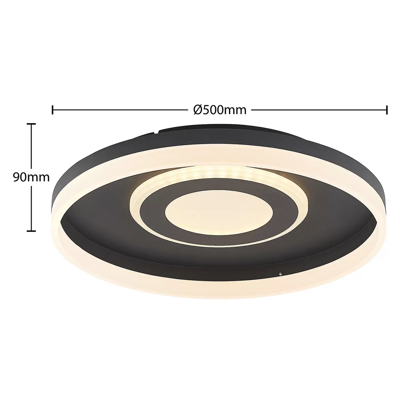 B-Ware Lindby Gulda Led Deckenleuchte Rbgw Schwarz Deckenlampe Lampe Leuchte Spot Licht