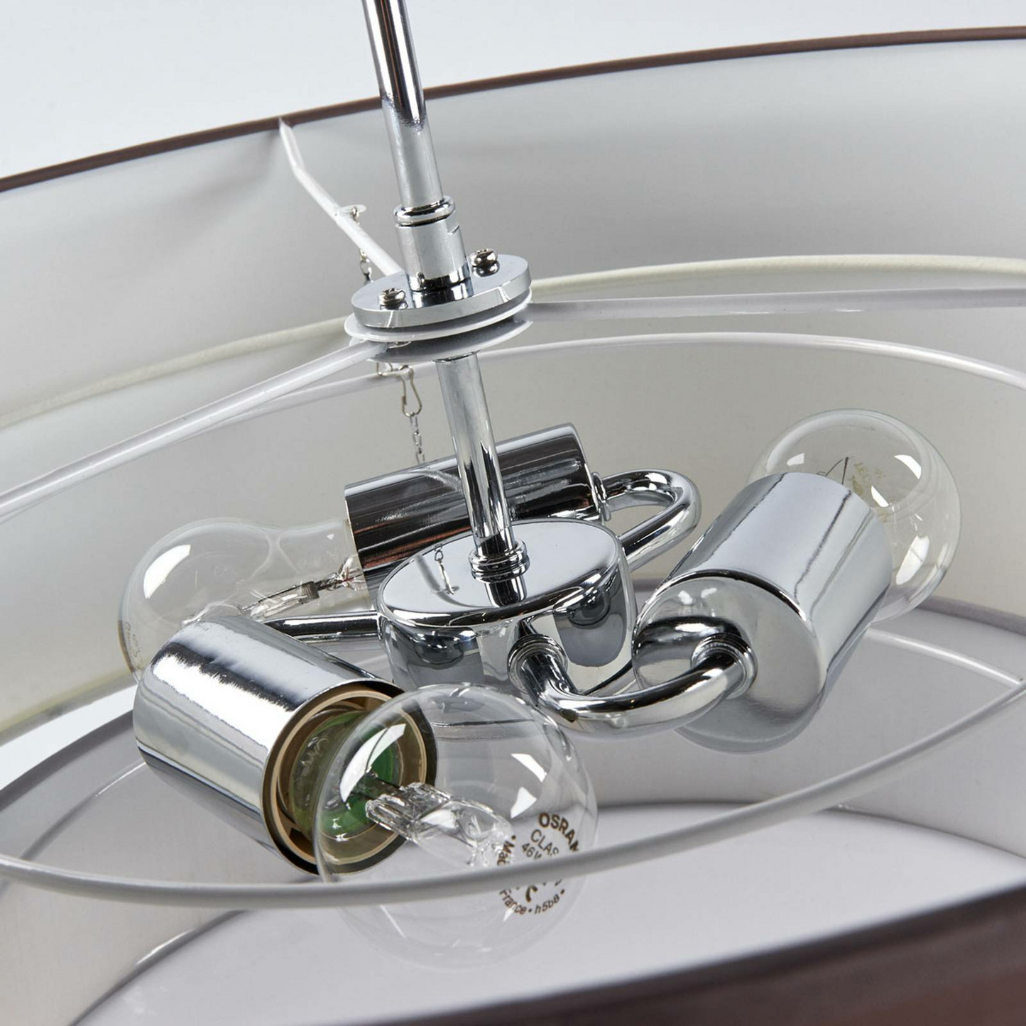 B-Ware Lindby Deckenlampe Melia Hängeleuchte Lampe Leuchte 3 Flammig E27 Braun Grau905