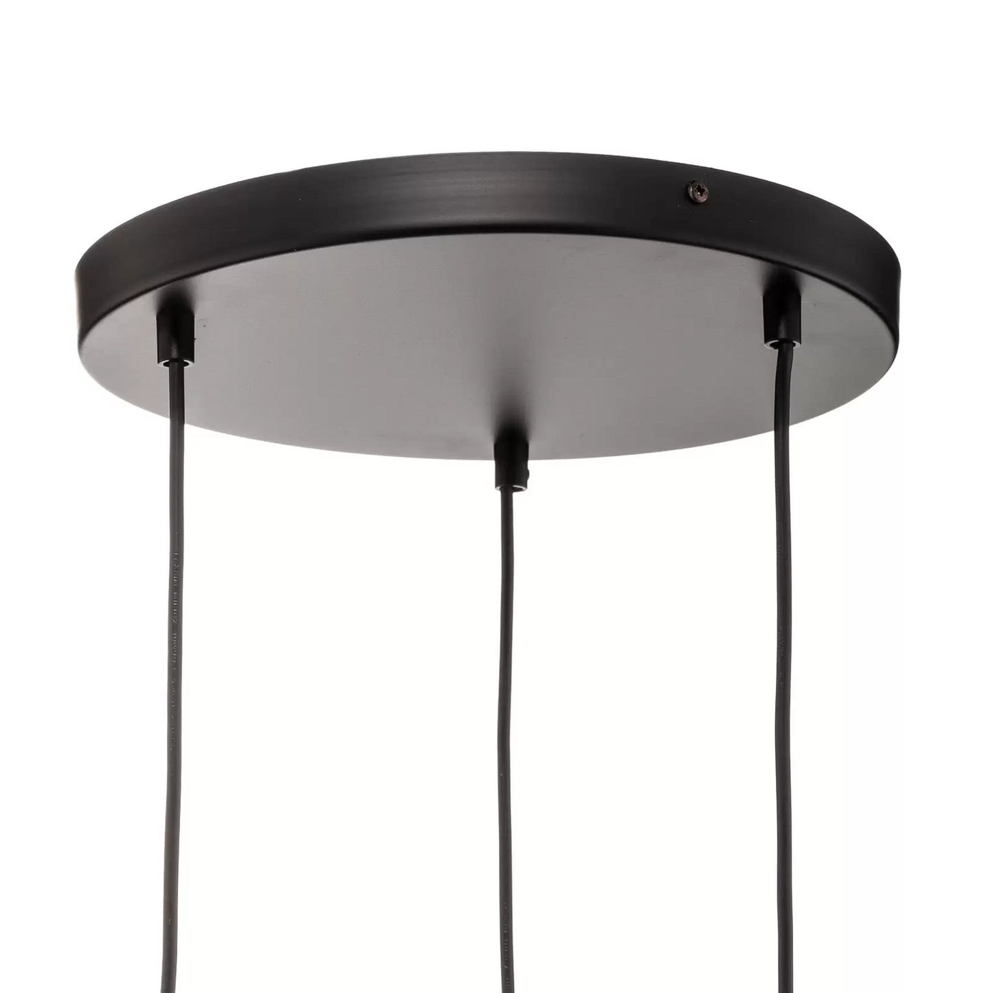 B-flokks Soho hengilampi, loftlampi, sívalur, kringlóttur, með þremur ljósum, svart/gull