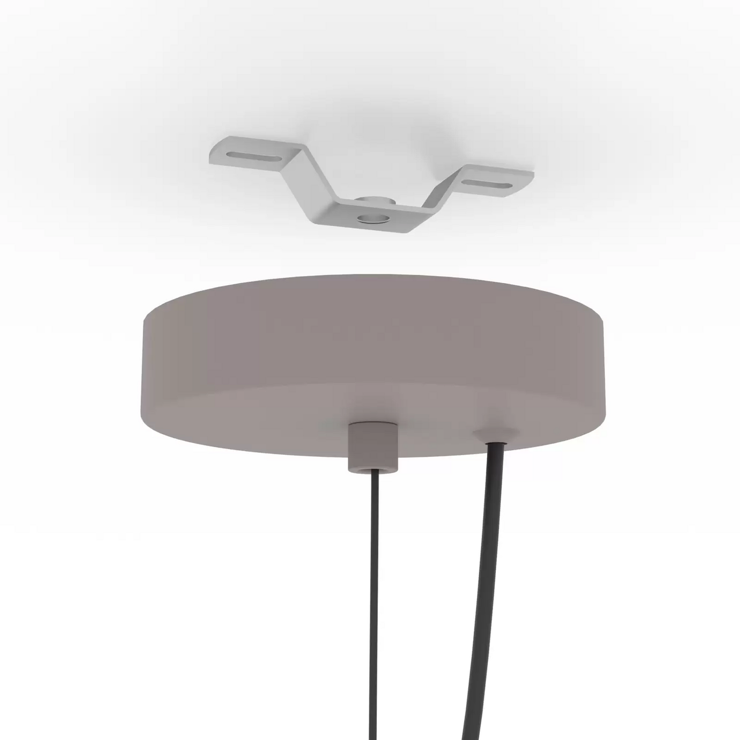 Eglo hengilampi Camasca á lager, 1 pera, ø 28 cm, ljósbrúnn hengilampi, ljósaperur