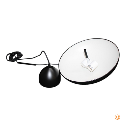 Nordlux hengiljós Versale, svart málm, 35 cm, E27, 2x4417, á lager.