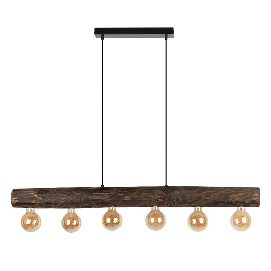 B-lager Envostar Beam hengilampi 6 perur furu dökk hengilampi spotlampi