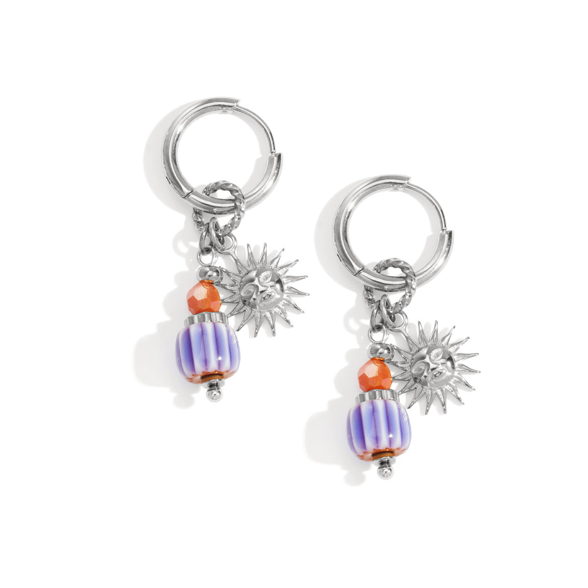 Sun Happy Charm Ohrringe