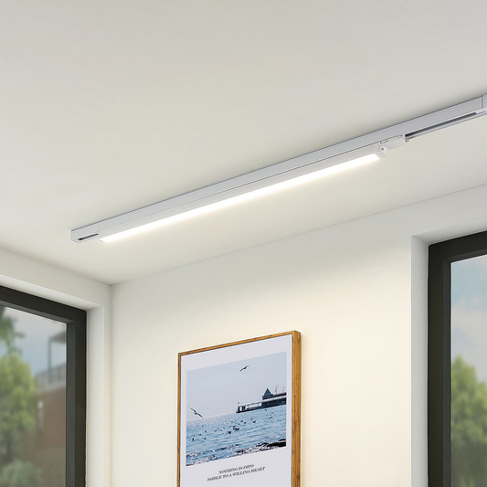 B-flokks Arcchio Harlow LED loftljós, skrautleg loftlampi, hvítur, 109 cm, 4000K LED 