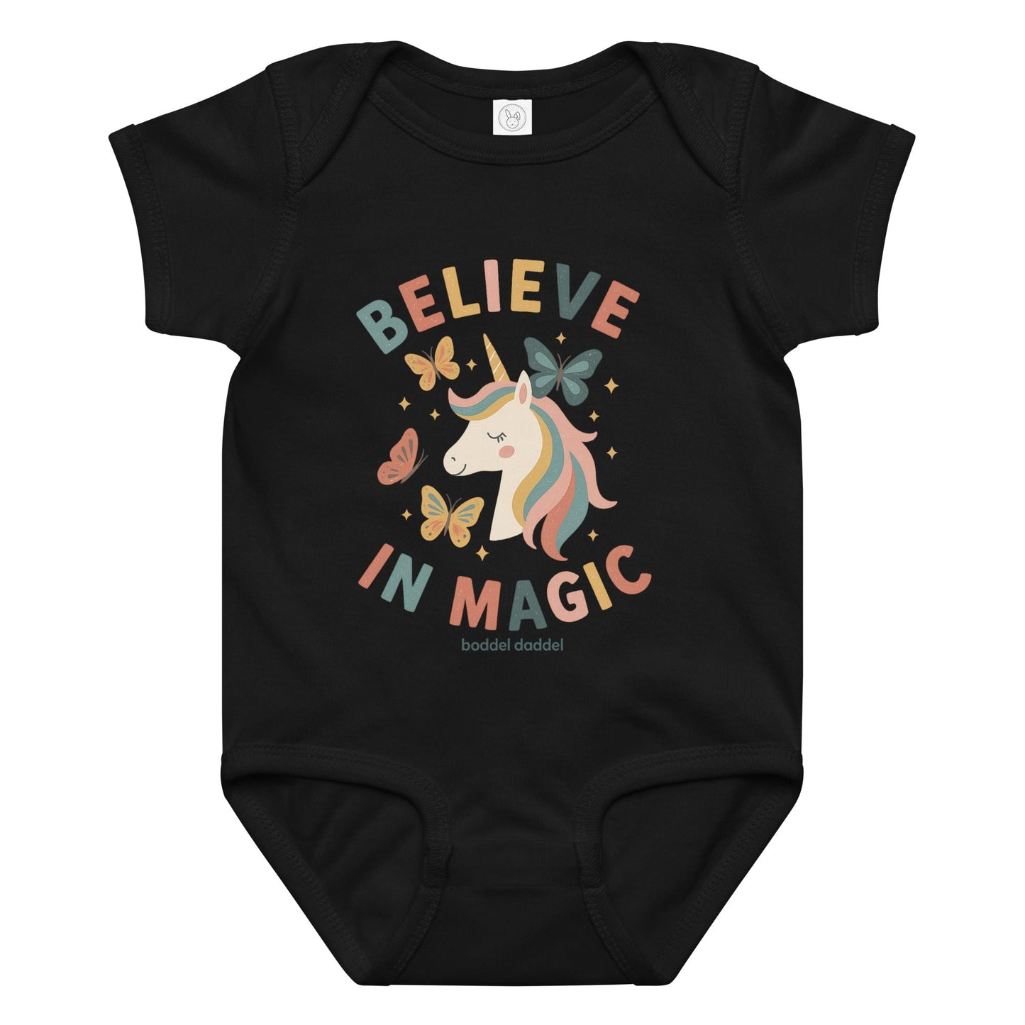 Babybody Einhorn & Schmetterling – Zart, märchenhaft & im Baddeldaddel Design!