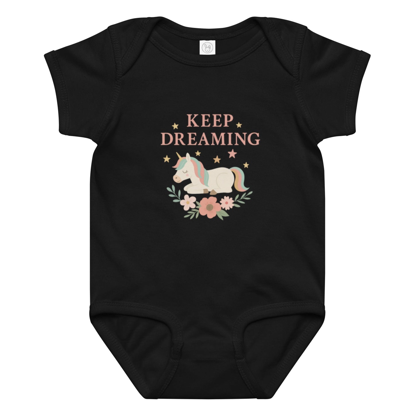 Baby Jersey-Body mit Einhorn-Motiv – Weich, sicher und rundum bequem!