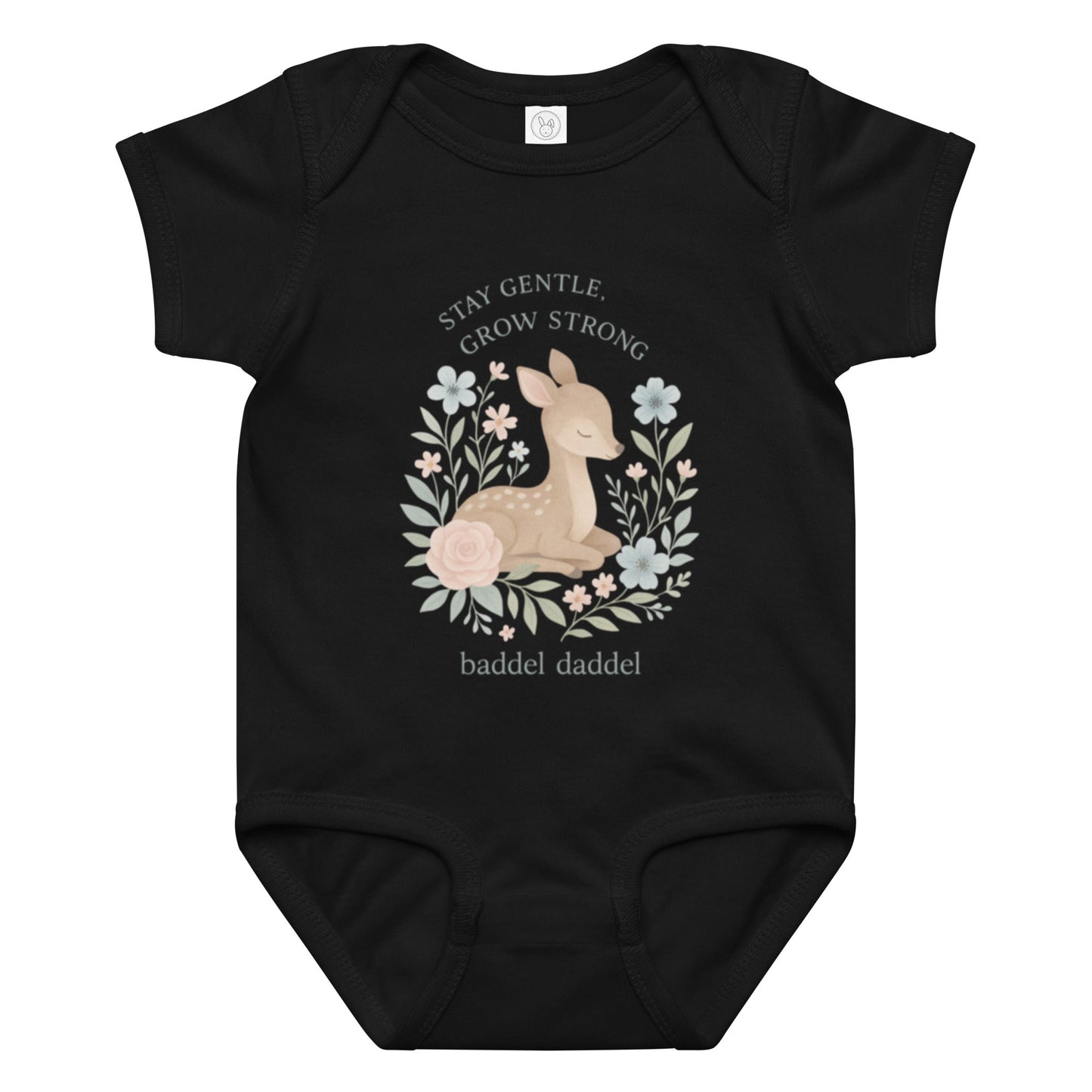 Babybody Reh-Motiv – Naturlieb & weich im Baddeldaddel Design