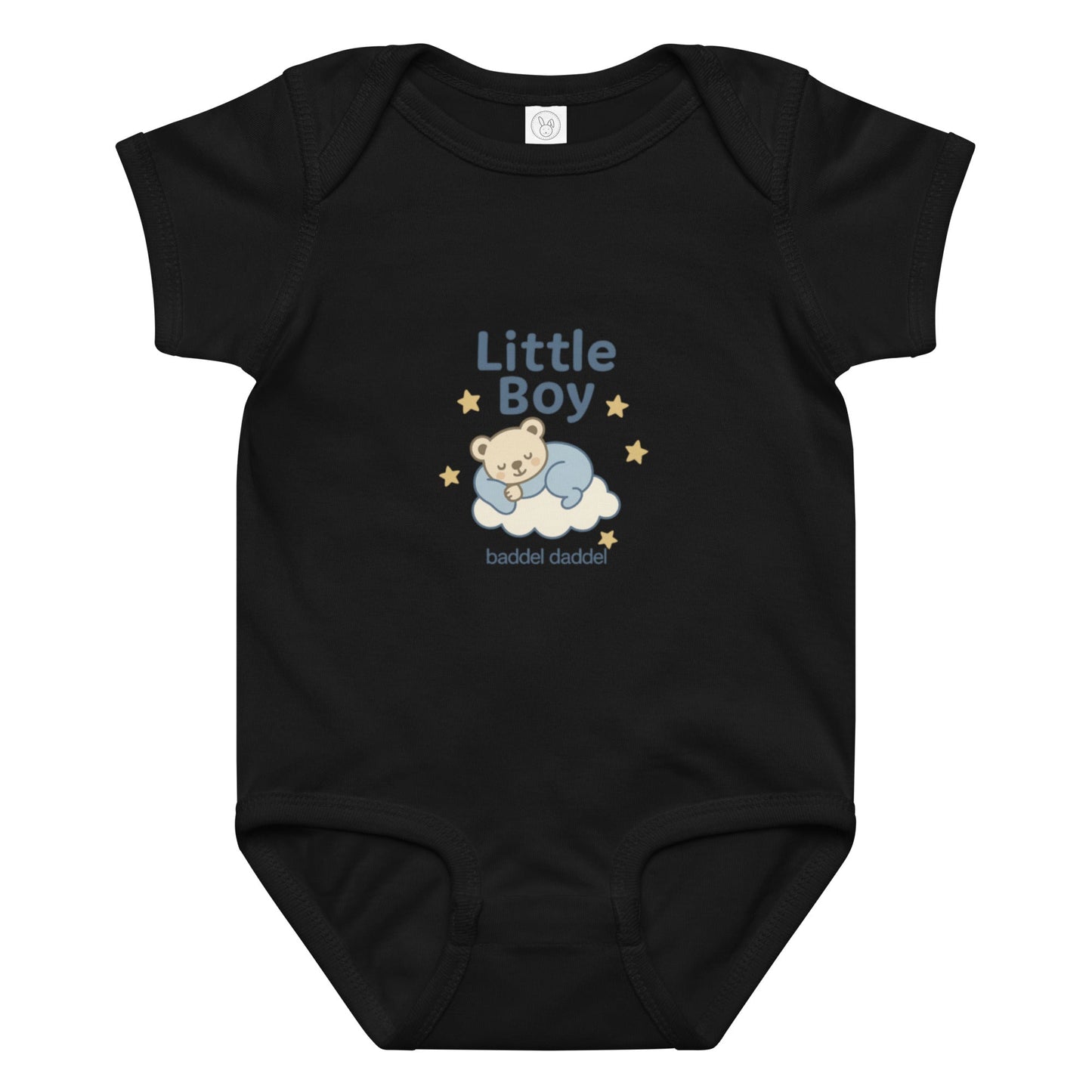 Baby-Body Little Boy – weich, praktisch & im Baddeldaddel Design!
