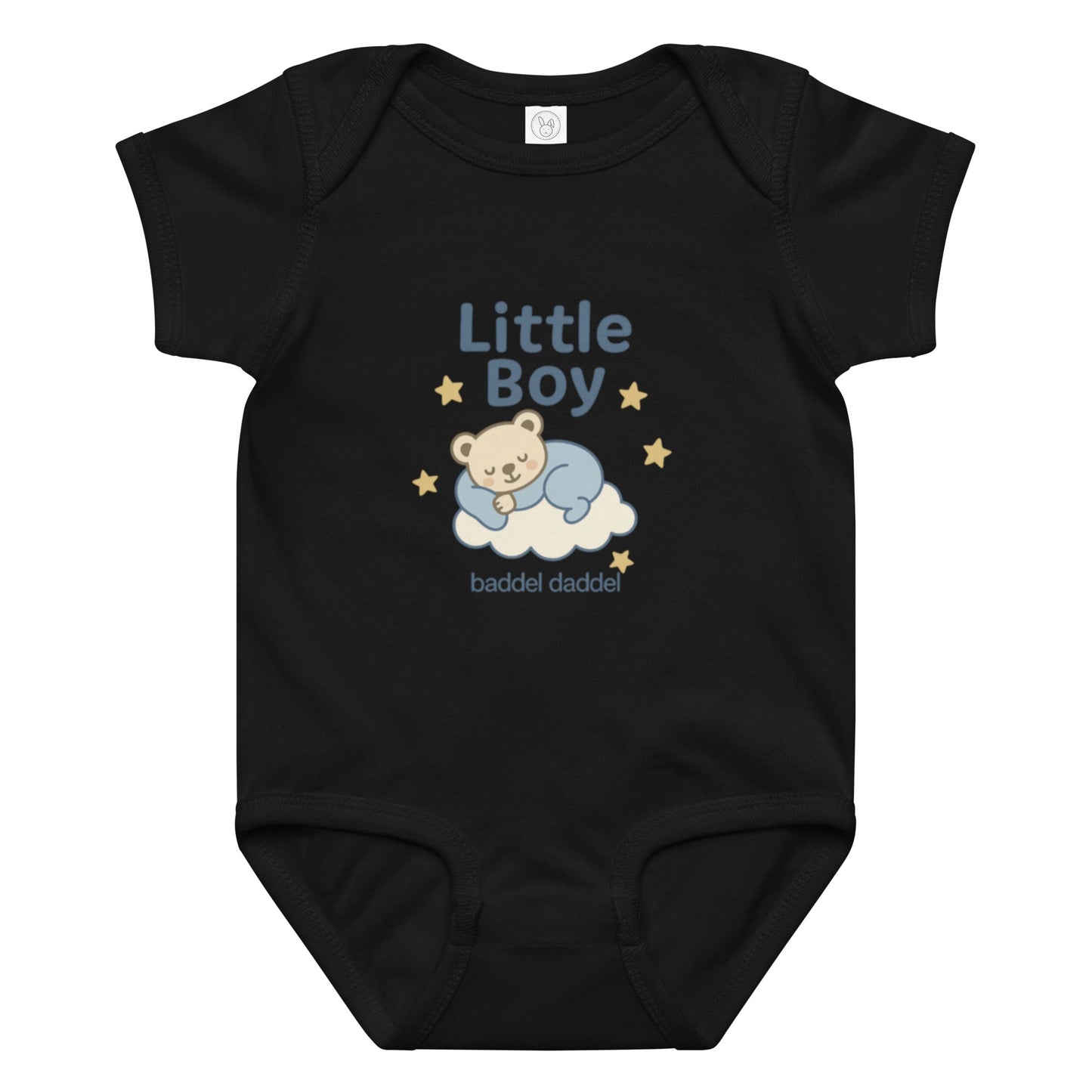 Baby-Body Schlaf-Motiv Little Boy im Baddeldaddel Design – weich, gemütlich und traumhaft niedlich!