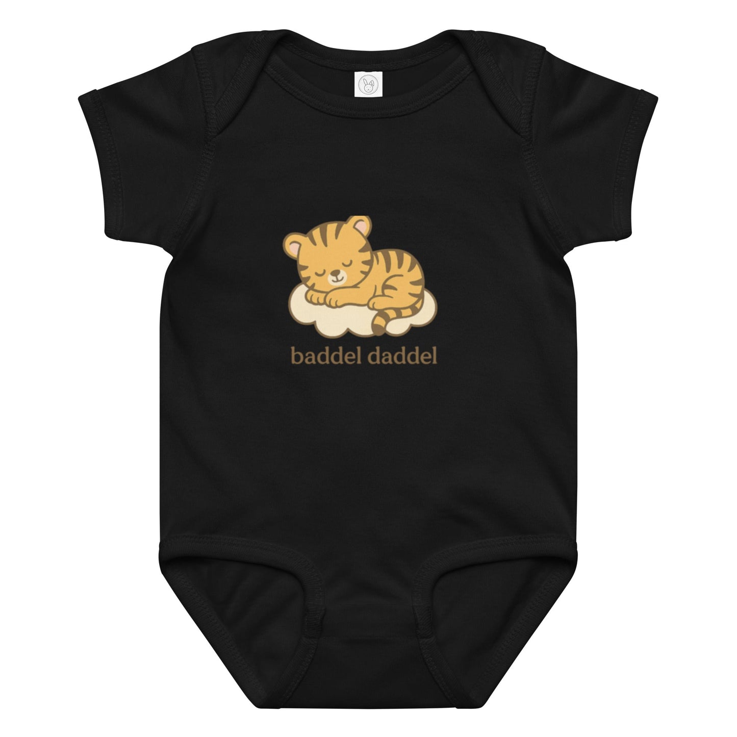 Baby-Body Schlafender Tiger – Weich, bequem & im Baddeldaddel Design!