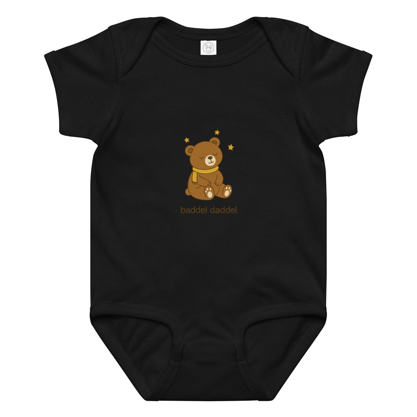 Baby-Body Bär mit Sternen – Traumhaft weich im Baddeldaddel Design!