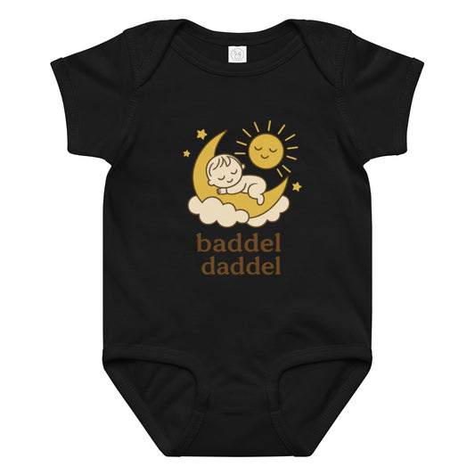 Träum schön, kleiner Schatz – Baby-Body mit Schlafmotiv im Baddeldaddel Design!
