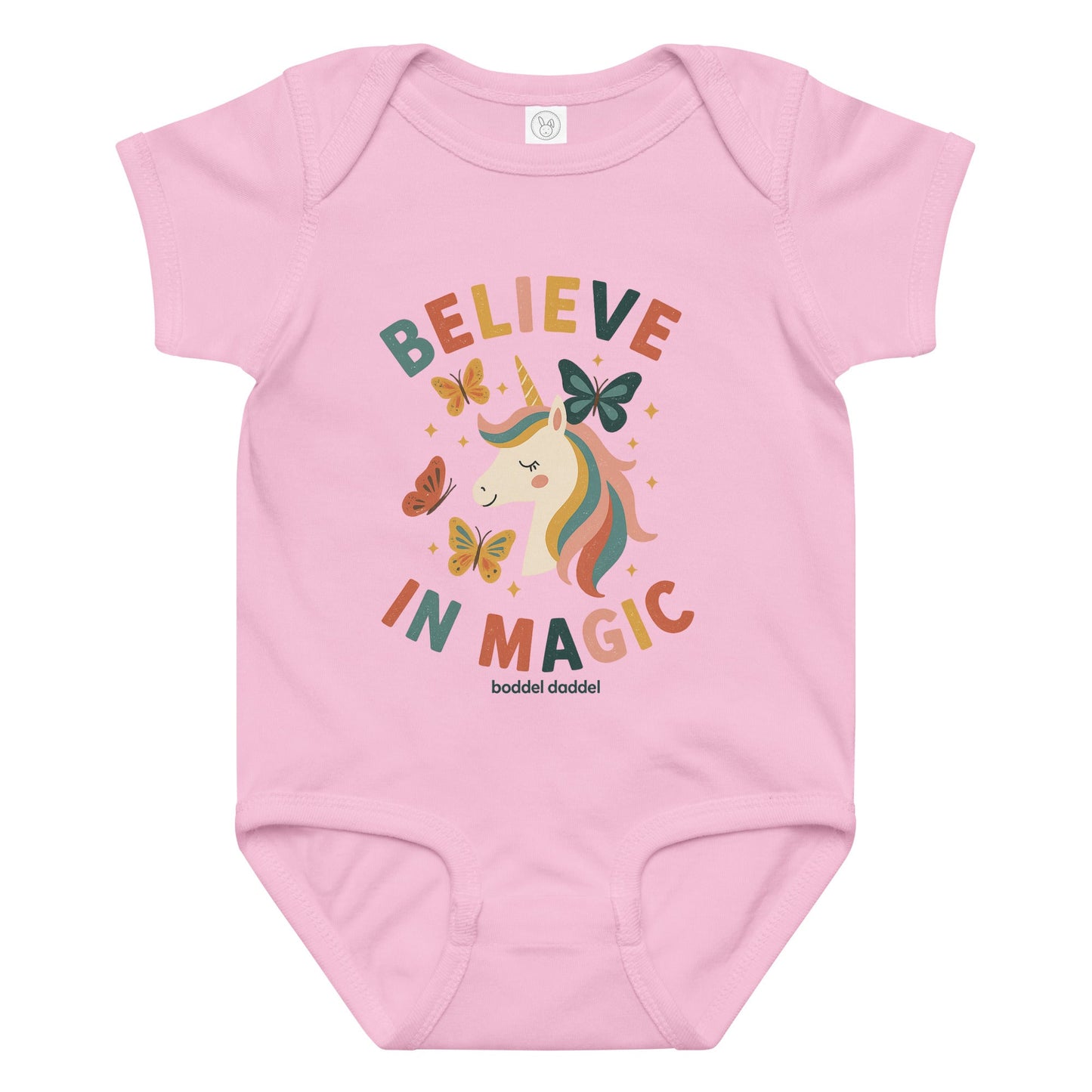 Babybody Einhorn & Schmetterling – Zart, märchenhaft & im Baddeldaddel Design!