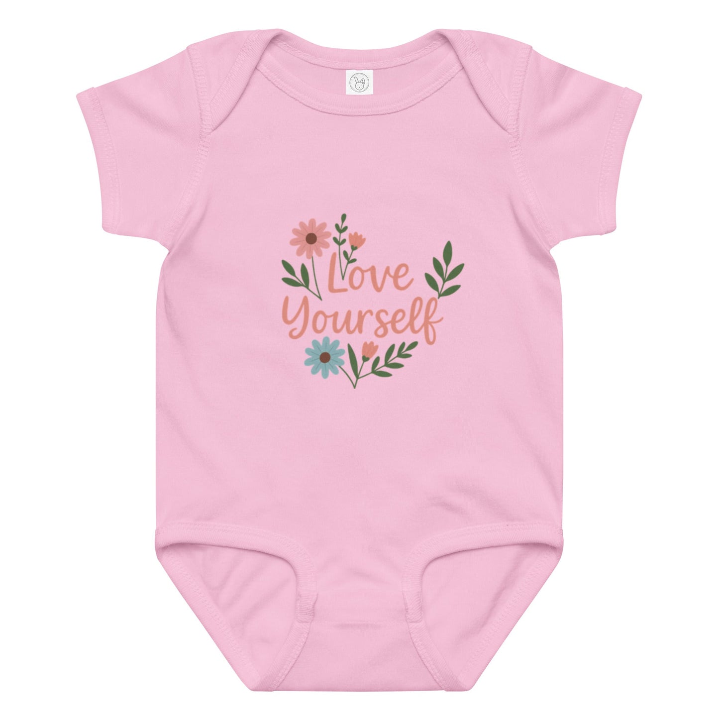 Baby-Body mit „Love Yourself“-Motiv – weich, liebevoll & bequem für jeden Tag!