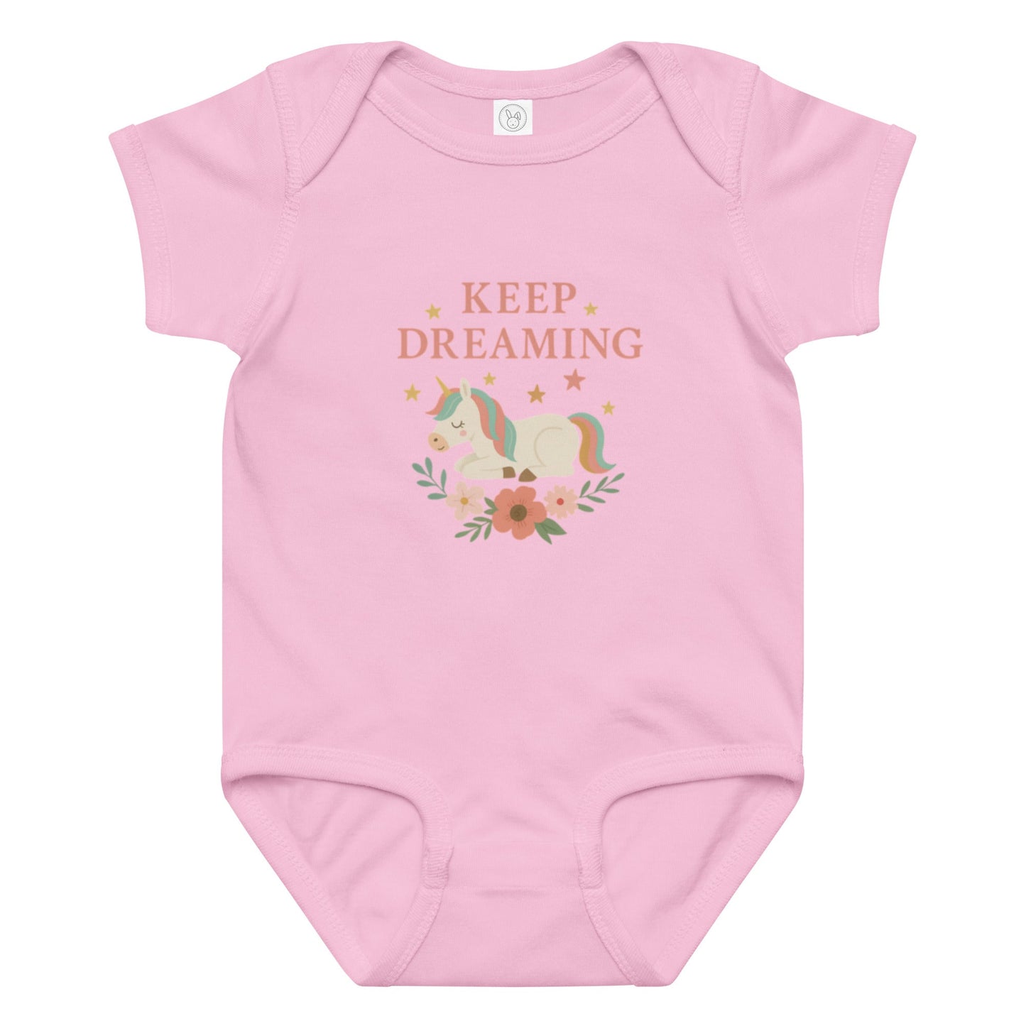 Baby Jersey-Body mit Einhorn-Motiv – Weich, sicher und rundum bequem!