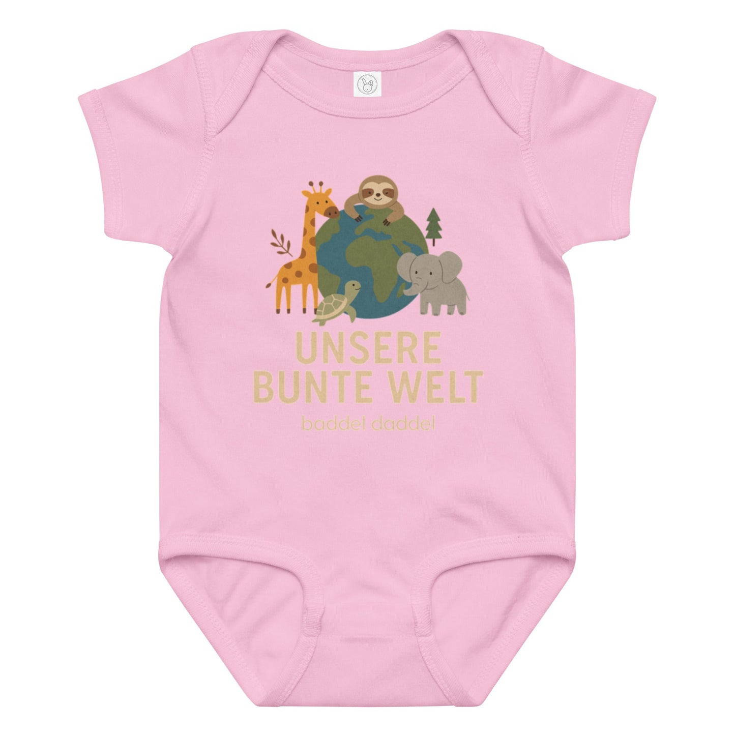 Babybody Unsere bunte Welt – Farbenfroh & bequem im Baddeldaddel Design