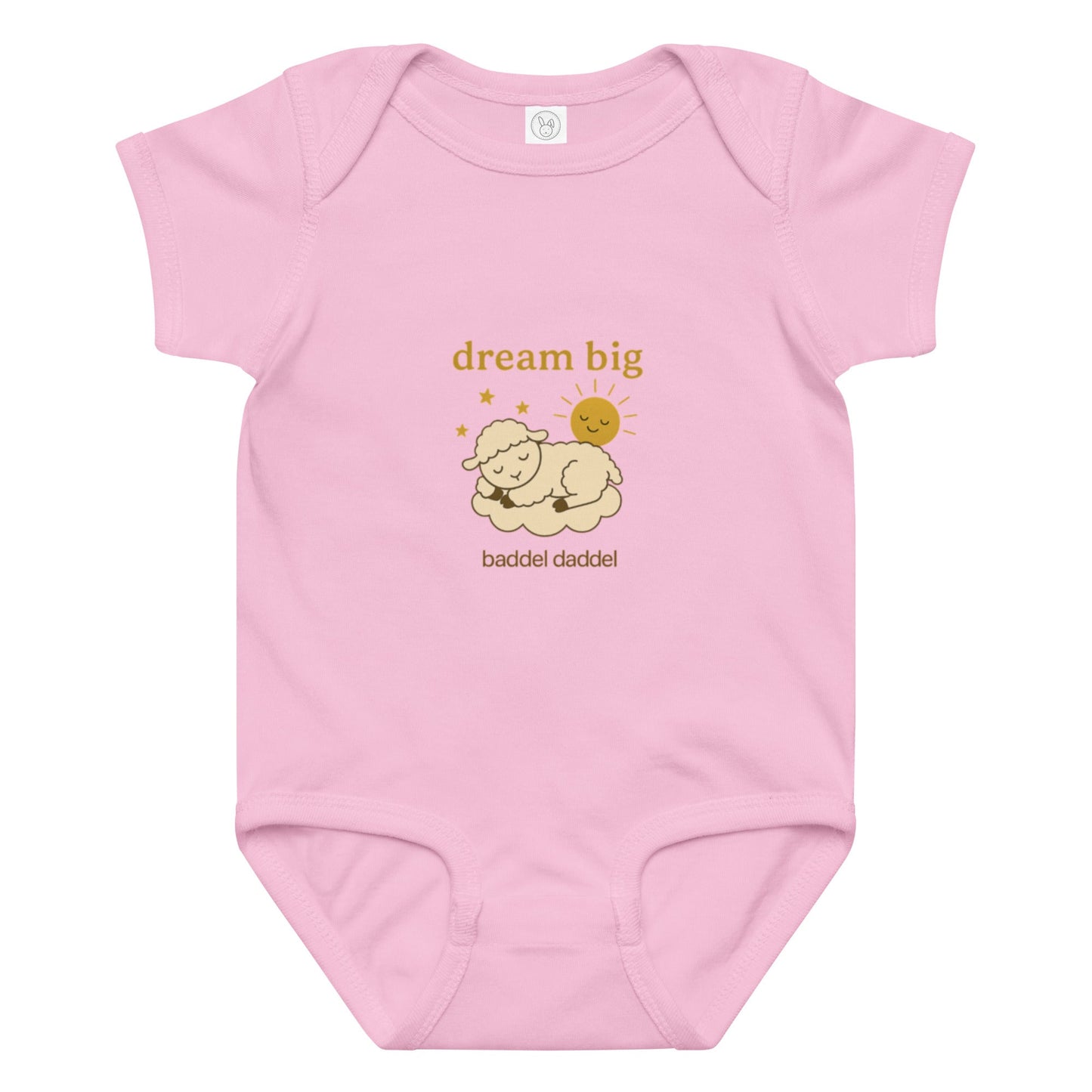 Baby-Body Dream Big Schlafendes Schaf – Weich, gemütlich & im Baddeldaddel Design!