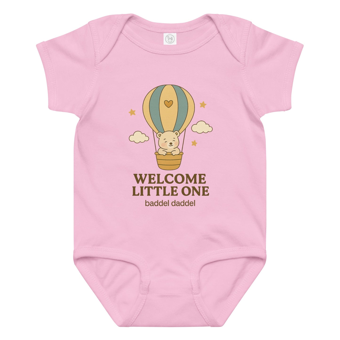 Baby-Body Welcome Little One – mit Heißluftballon & Baddeldaddel Design!