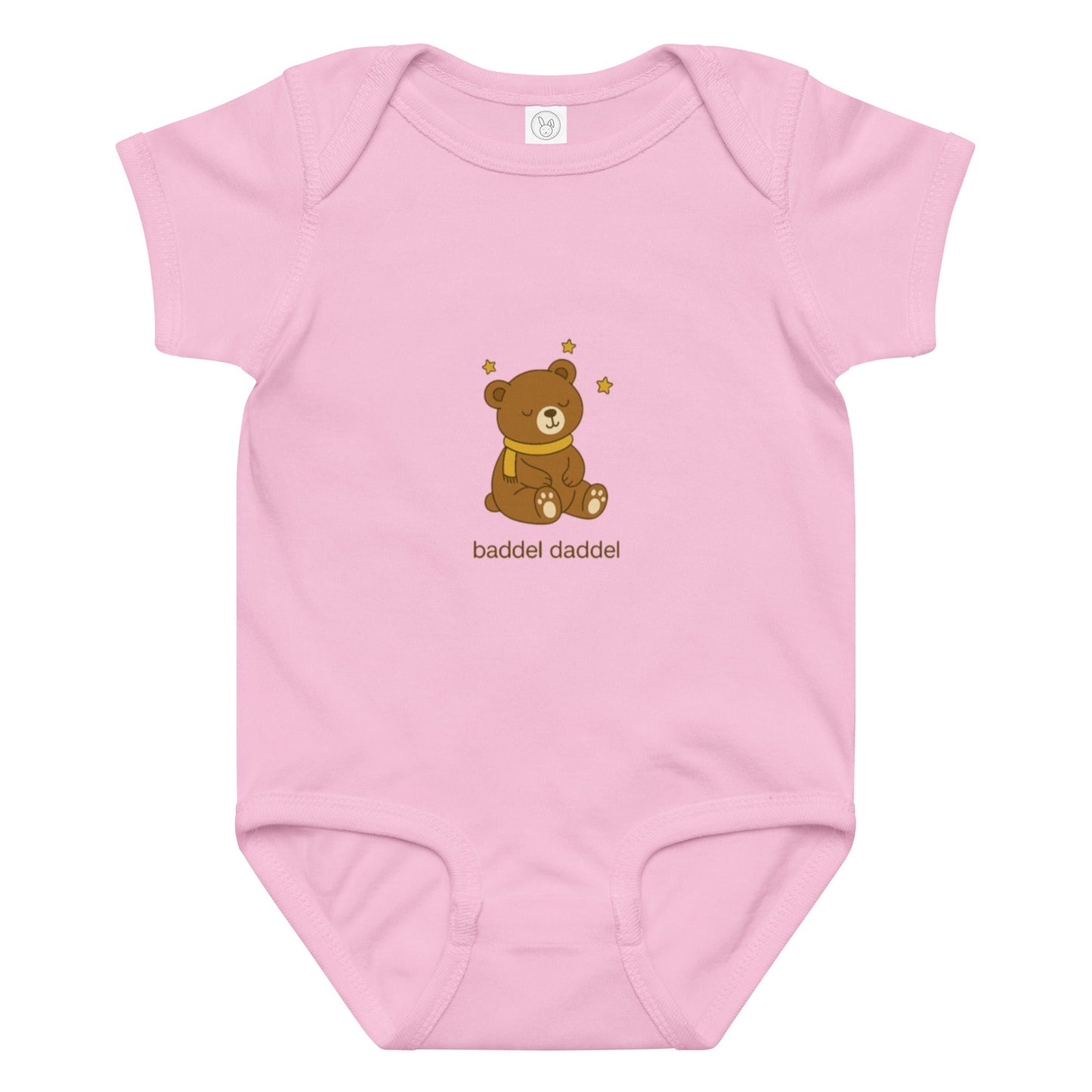 Baby-Body Bär mit Sternen – Traumhaft weich im Baddeldaddel Design!