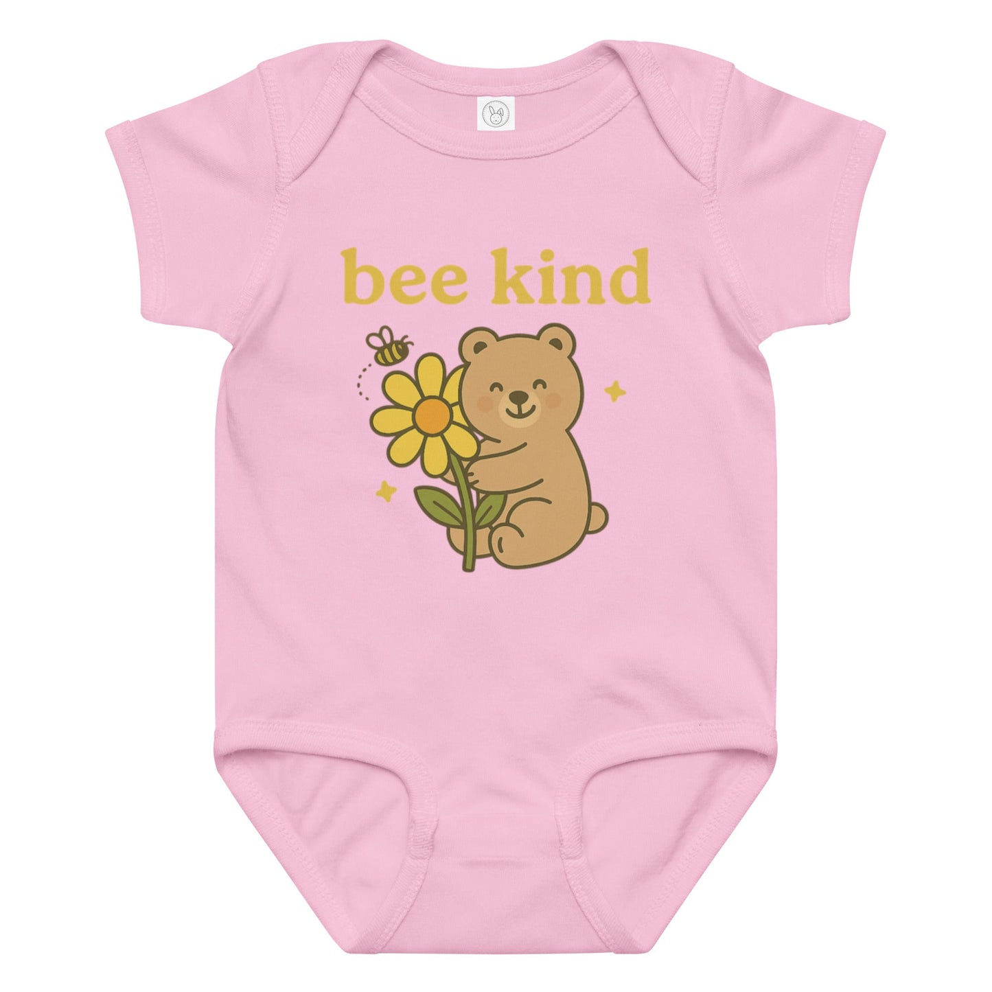 Baby-Body „Bee Kind“ mit süßem Print im Baddeldaddel Design – Für kleine Freundlichkeitsbotschafter!